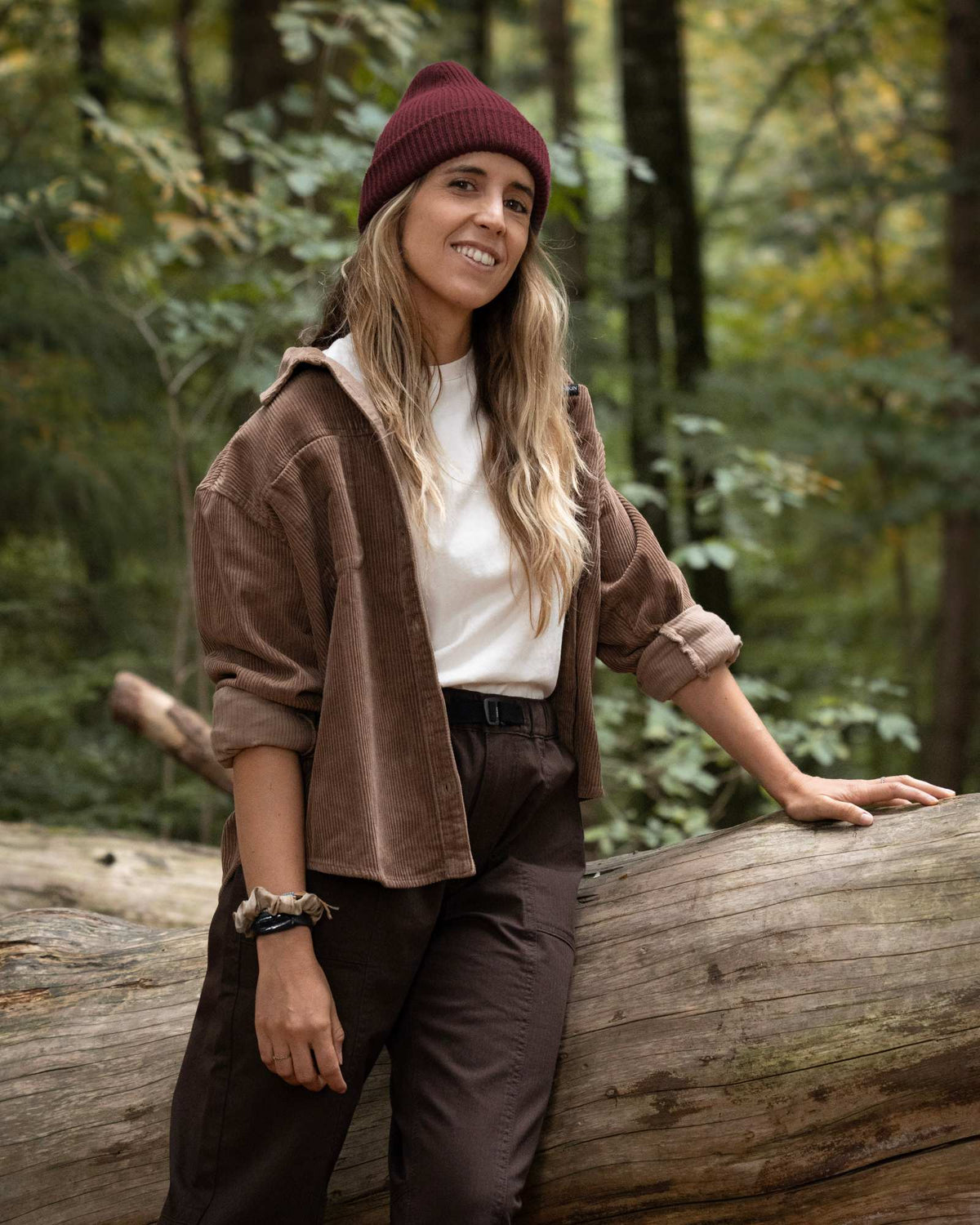 TreePlanter Overshirt Corduroy Oversized Women Taupe