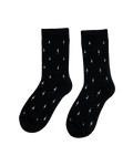 TreeSocks Cosy Allover Black - SOCKS - NIKIN