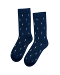 TreeSocks Cosy Allover Navy - SOCKS - NIKIN