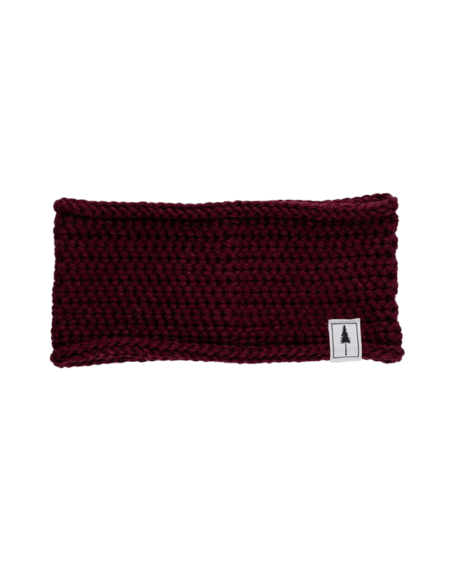 TreeHeadband Knitted Fleece Bordeaux - HEADBAND - NIKIN